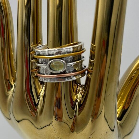 NWOT fashion jewellery, native, boho, statement sized, gold tones, colou… - Picture 11 of 11